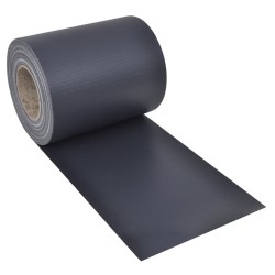 vidaXL Pantalla privacidad de jardín 2 uds PVC gris oscuro 70x0,19 m 