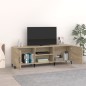 vidaXL Mueble para TV madera de ingeniería roble Sonoma 150x30x50 cm vidaXL Mueble para TV madera de ingeniería roble Sonoma 150x30x50 cm