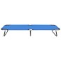 vidaXL Tumbona plegable acero azul vidaXL Tumbona plegable acero azul