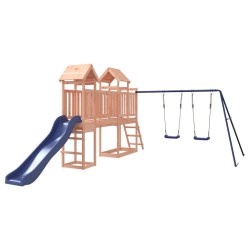 vidaXL Parque infantil de exterior madera maciza Douglas