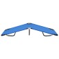 vidaXL Tumbona plegable acero azul vidaXL Tumbona plegable acero azul
