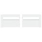 vidaXL Mesitas de noche con LED 2 unidades blanco 60x35x40 cm vidaXL Mesitas de noche con LED 2 unidades blanco 60x35x40 cm