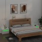 vidaXL Mesitas de noche con LED 2 unidades blanco 60x35x40 cm vidaXL Mesitas de noche con LED 2 unidades blanco 60x35x40 cm