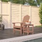 vidaXL Silla de jardín Adirondack con mesa HDPE marrón vidaXL Silla de jardín Adirondack con mesa HDPE marrón