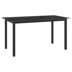 vidaXL Juego de comedor para jardín 7 piezas aluminio gris antracita