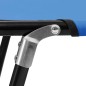 vidaXL Tumbona plegable acero azul vidaXL Tumbona plegable acero azul