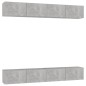 vidaXL Juego de muebles de salón 4 piezas gris hormigón 100x30x30 cm vidaXL Juego de muebles de salón 4 piezas gris hormigón 100x30x30 cm