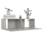 vidaXL Juego de muebles de salón 4 piezas gris hormigón 100x30x30 cm vidaXL Juego de muebles de salón 4 piezas gris hormigón 100x30x30 cm