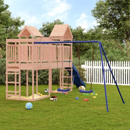 vidaXL Parque infantil de exterior madera maciza Douglas