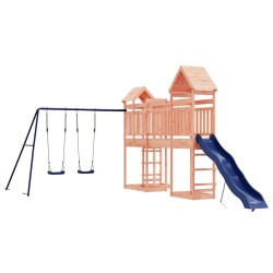 vidaXL Parque infantil de exterior madera maciza Douglas