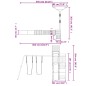 vidaXL Parque infantil de exterior madera maciza Douglas vidaXL Parque infantil de exterior madera maciza Douglas