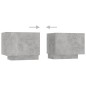 vidaXL Mueble para TV con luces LED gris hormigón 200x35x40 cm vidaXL Mueble para TV con luces LED gris hormigón 200x35x40 cm