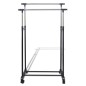 vidaXL Perchero ajustable para ropa 2 barras 2 unidades vidaXL Perchero ajustable para ropa 2 barras 2 unidades