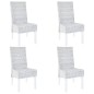 vidaXL Sillas de comedor 4 unidades ratán Kubu y madera mango marrón vidaXL Sillas de comedor 4 unidades ratán Kubu y madera mango marrón