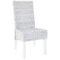 vidaXL Sillas de comedor 4 unidades ratán Kubu y madera mango marrón vidaXL Sillas de comedor 4 unidades ratán Kubu y madera mango marrón