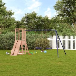 vidaXL Parque infantil de exterior madera maciza Douglas