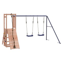 vidaXL Parque infantil de exterior madera maciza Douglas