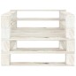 vidaXL Sillón de jardín de palets de madera blanco vidaXL Sillón de jardín de palets de madera blanco