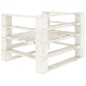 vidaXL Sillón de jardín de palets de madera blanco vidaXL Sillón de jardín de palets de madera blanco