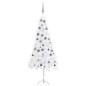 vidaXL Árbol de Navidad de esquina LED y bolas PVC blanco 150 cm vidaXL Árbol de Navidad de esquina LED y bolas PVC blanco 150 cm