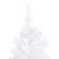 vidaXL Árbol de Navidad de esquina LED y bolas PVC blanco 150 cm vidaXL Árbol de Navidad de esquina LED y bolas PVC blanco 150 cm