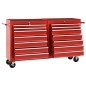 vidaXL Carro para herramientas con 14 cajones acero rojo vidaXL Carro para herramientas con 14 cajones acero rojo