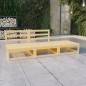 vidaXL Juego de salón de jardín 3 piezas macizo pino vidaXL Juego de salón de jardín 3 piezas macizo pino