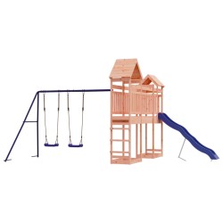 vidaXL Parque infantil de exterior madera maciza Douglas