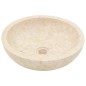 vidaXL Tocador de baño madera maciza de teca con lavabos mármol crema vidaXL Tocador de baño madera maciza de teca con lavabos mármol crema