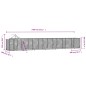 vidaXL Perrera de exterior con techo acero galvanizado plata 14x2x2,5m vidaXL Perrera de exterior con techo acero galvanizado plata 14x2x2,5m