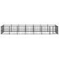 vidaXL Perrera de exterior de acero 13,14 m²