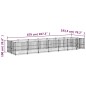 vidaXL Perrera de exterior de acero 13,14 m²