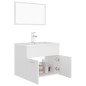 vidaXL Juego de muebles de baño madera de ingeniería blanco vidaXL Juego de muebles de baño madera de ingeniería blanco