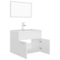 vidaXL Juego de muebles de baño madera de ingeniería blanco vidaXL Juego de muebles de baño madera de ingeniería blanco
