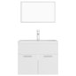 vidaXL Juego de muebles de baño madera de ingeniería blanco vidaXL Juego de muebles de baño madera de ingeniería blanco