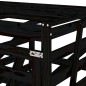 vidaXL Cobertizo doble para cubos de basura madera maciza pino negro vidaXL Cobertizo doble para cubos de basura madera maciza pino negro