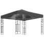 vidaXL Cenador con tira de luces LED 3x3 m gris antracita vidaXL Cenador con tira de luces LED 3x3 m gris antracita