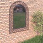 vidaXL Espejo de pared de jardín arqueado 50x80 cm negro vidaXL Espejo de pared de jardín arqueado 50x80 cm negro
