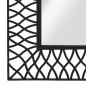 vidaXL Espejo de pared de jardín arqueado 50x80 cm negro vidaXL Espejo de pared de jardín arqueado 50x80 cm negro