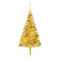 vidaXL Árbol de Navidad preiluminado con luces y bolas dorado 210 cm vidaXL Árbol de Navidad preiluminado con luces y bolas dorado 210 cm