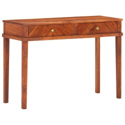 vidaXL Mesa consola de madera maciza de acacia 110x40x76 cm