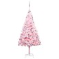 vidaXL Árbol de Navidad preiluminado con luces y bolas rosa 240 cm vidaXL Árbol de Navidad preiluminado con luces y bolas rosa 240 cm