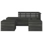 vidaXL Juego de muebles de jardín de palets 6 piezas 