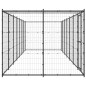 vidaXL Perrera de exterior de acero con techo 16,94 m² vidaXL Perrera de exterior de acero con techo 16,94 m²