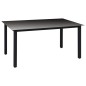 vidaXL Juego de comedor para jardín 5 piezas negro vidaXL Juego de comedor para jardín 5 piezas negro