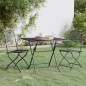 vidaXL Set de comedor de jardín 3 pzas malla metal expandido antracita vidaXL Set de comedor de jardín 3 pzas malla metal expandido antracita