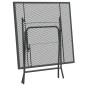 vidaXL Set de comedor de jardín 3 pzas malla metal expandido antracita vidaXL Set de comedor de jardín 3 pzas malla metal expandido antracita