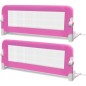 vidaXL Barandilla de seguridad cama de niño 2 uds rosa 102x42 cm vidaXL Barandilla de seguridad cama de niño 2 uds rosa 102x42 cm