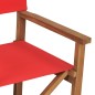 vidaXL Sillas de director 2 uds madera maciza de teca rojo vidaXL Sillas de director 2 uds madera maciza de teca rojo