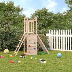 vidaXL Parque infantil de exterior madera maciza de pino